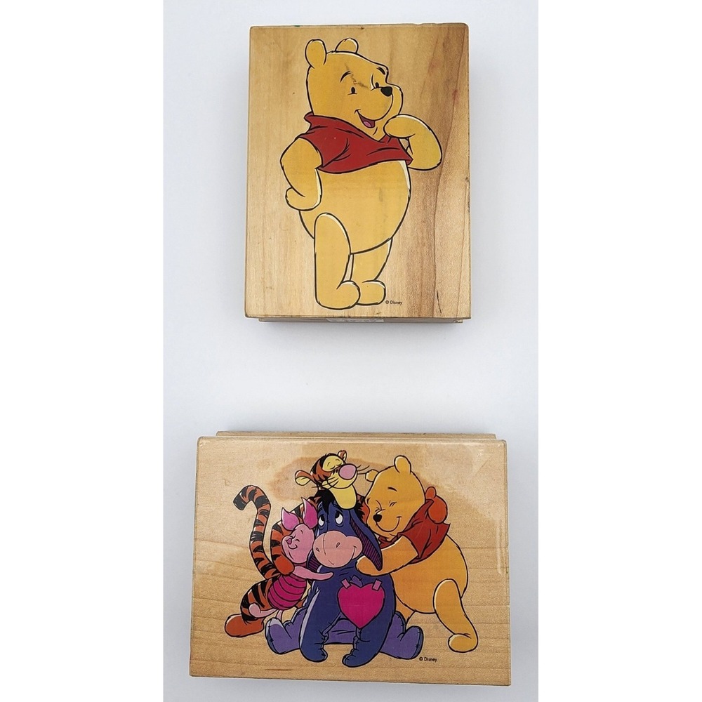 LOT OF 2 DISNEY WINNIE THE POOH STAMPS EEYORE TIGGER PIGLET